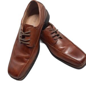 Florsheim Men Sz 7.5D Bicycle Toe Oxford Chestnut Brown Leather Regency Classic